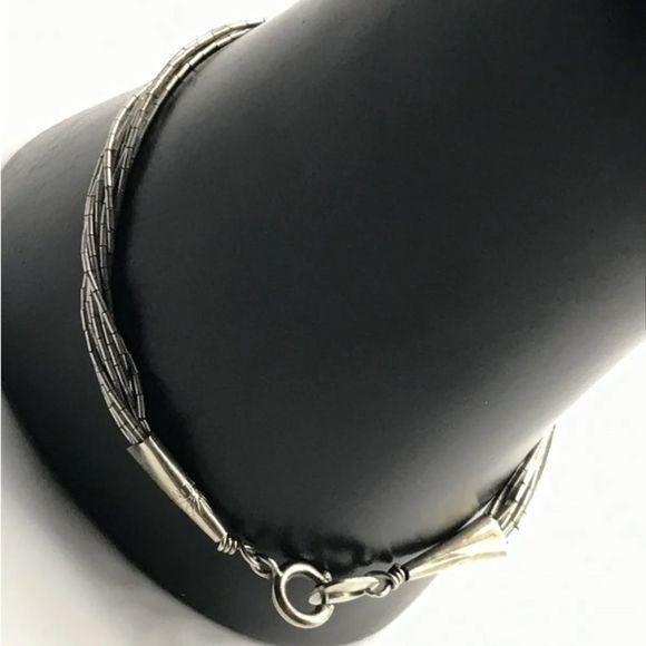 ☀️ Native American vintage liquid sterling silver bracelet ☀️ - Picture 5 of 5